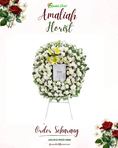 Krans Bunga Duka Cita di Cilaku